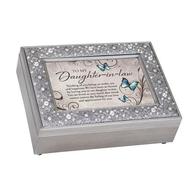 Dicksons FM132GB To my Daughter in Law - Music Keepsake Box; Silver Metal Chest, Dicksons, Mfr#: FM132GB